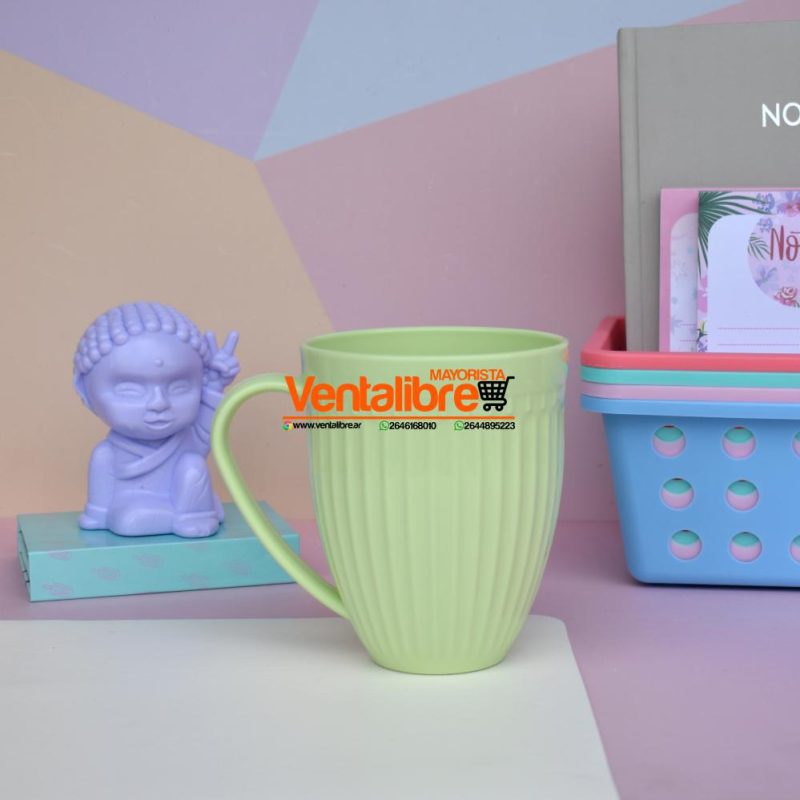 TAZAS ALTAS XL FACETADAS PLASTICAS COLORES VARIOS 350 CC. - Imagen 7