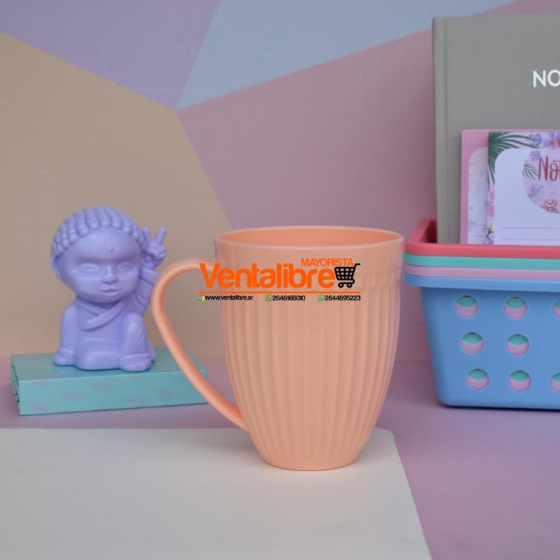 TAZAS ALTAS XL FACETADAS PLASTICAS COLORES VARIOS 350 CC. - Imagen 8