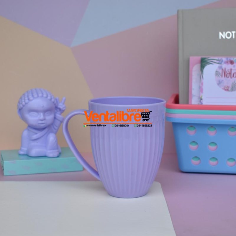 TAZAS ALTAS XL FACETADAS PLASTICAS COLORES VARIOS 350 CC. - Imagen 6