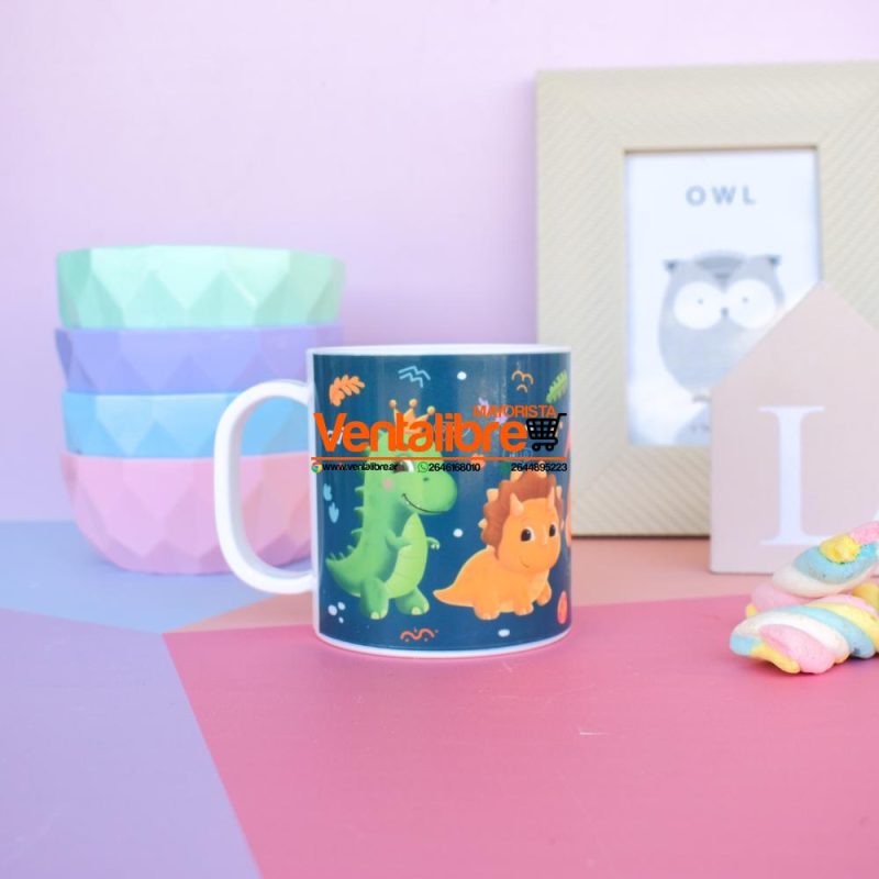 TAZA INFANTIL PREMIUM CON ASA ESTAMPADOS PERSONAJES 200 CC. - Imagen 2