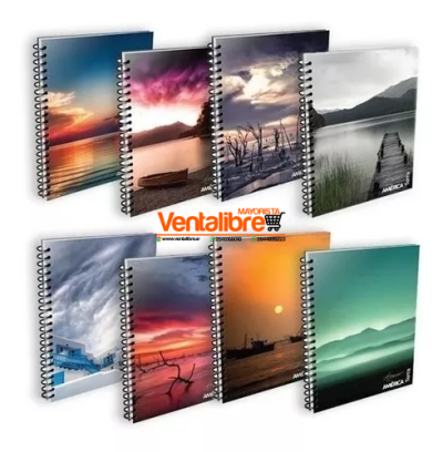 CUADADERNO UNIVERSAL AMÉRICA X 80H RAYADO 22x29