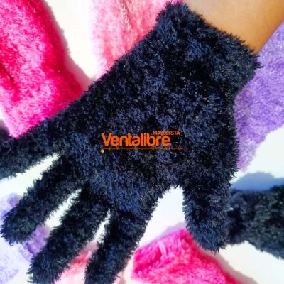 GUANTES DAMA CHENILLE SUPER ABRIGADOS VARIOS COLORES