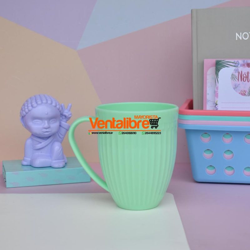 TAZAS ALTAS XL FACETADAS PLASTICAS COLORES VARIOS 350 CC. - Imagen 5
