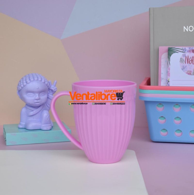 TAZAS ALTAS XL FACETADAS PLASTICAS COLORES VARIOS 350 CC. - Imagen 4
