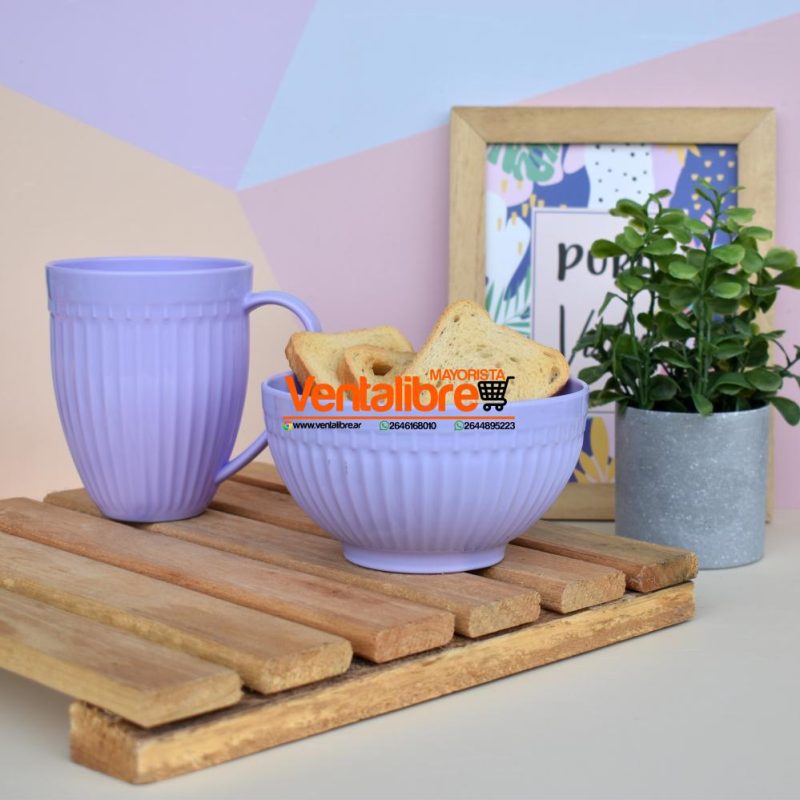 BOWL INDIVIDUAL FACETADO COLORES VARIOS - Imagen 7