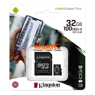 MEMORIA MICRO SD KINGSTON CANVAS SELECT PLUS 32G