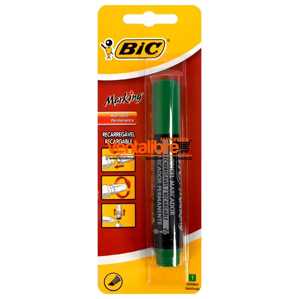 MARCADOR PERMANENTE MARKING VERDE RECARGABLE