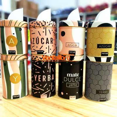 SET YERBERA Y AZUCARERA PREMIUM LATAS LITOGRAFIADAS VARIOS DISEÑOS