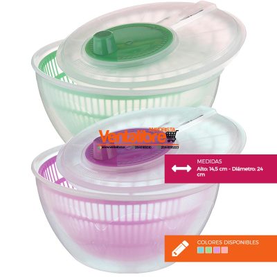 CENTRIFUGADOR DE VERDURAS PREMIUM VARIOS COLORES