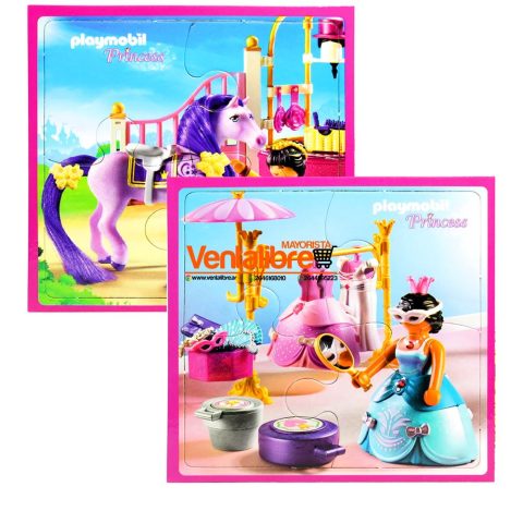 SET DE 2 ROMPECABEZAS PRINCESAS X 4 PIEZAS
