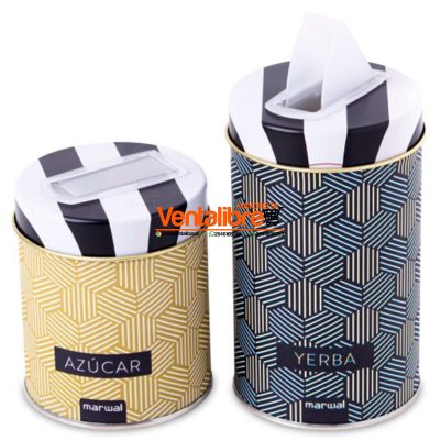 SET YERBERA Y AZUCARERA PREMIUM LATAS LITOGRAFIADAS VARIOS DISEÑOS - Image 11