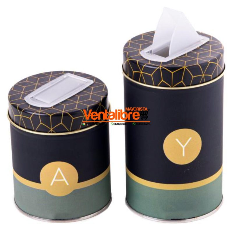 SET YERBERA Y AZUCARERA PREMIUM LATAS LITOGRAFIADAS VARIOS DISEÑOS - Imagen 7