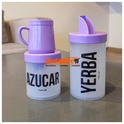 SET YERBERA Y AZUCARERA LITOGRAFIADA CON MATE EN CAJA DE REGALO - Image 3