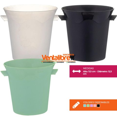 RECIPIENTE PREMIUM PARA HIELO VARIOS COLORES