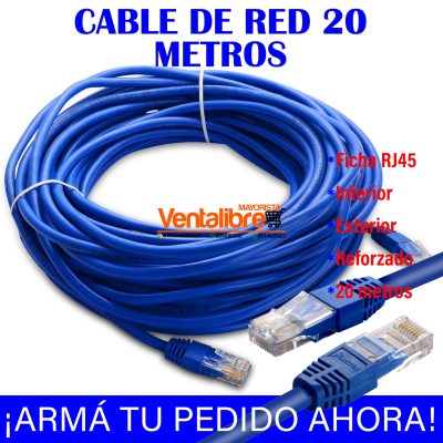 CABLE DE RED 20 METROS