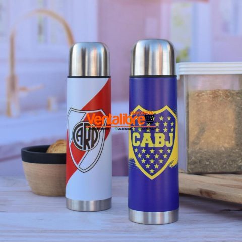 TERMOS DE ACERO ESTAMPADOS DE 2/1LITRO BOCA RIVER