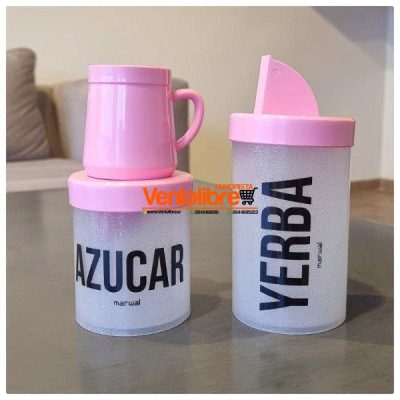 SET YERBERA Y AZUCARERA LITOGRAFIADA CON MATE EN CAJA DE REGALO - Image 4