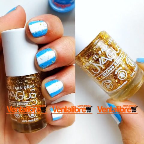 ESMALTE PARA UÑAS HOLOGRÁFICO SECADO RÁPIDO