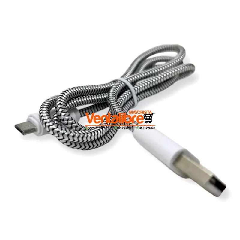 CABLE MICRO USB REFORZADO V8 3.1A CARGA RÁPIDA - Imagen 2