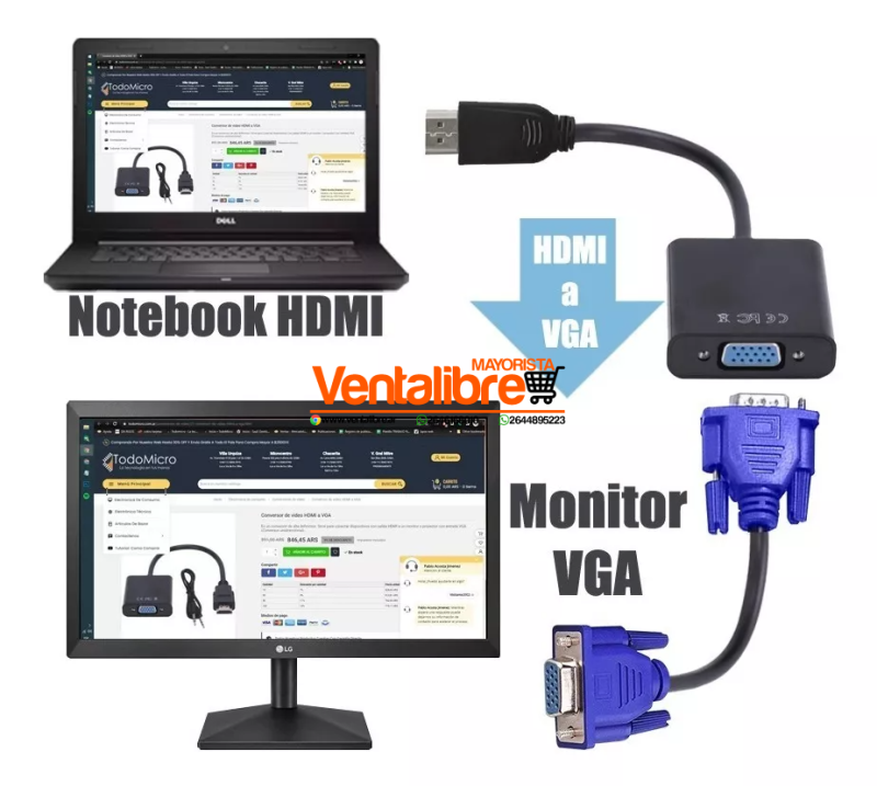 CONVERSOR HDMI A VGA - Imagen 5