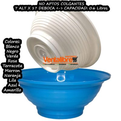 MACETAS PARA JARDIN EN COLORES N°17