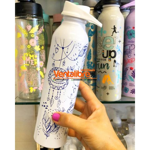 BOTELLA DE ALUMINIO PREMIUM VARIOS DISEÑOS Y COLORES