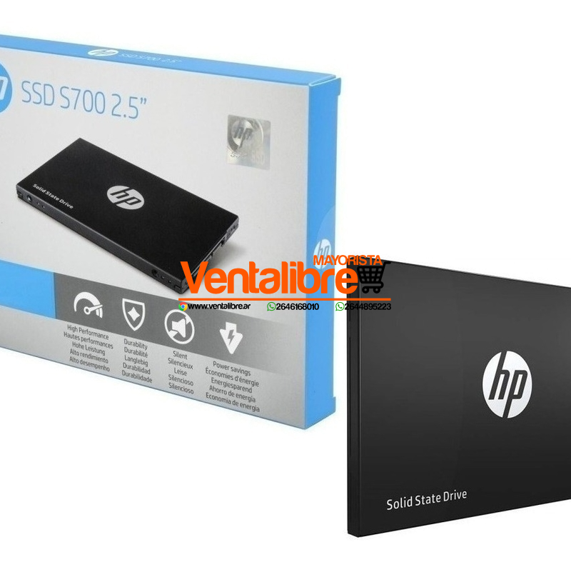 DISCO SÓLIDO HD SSD 500GB HP S700 SATA 3 2.5"