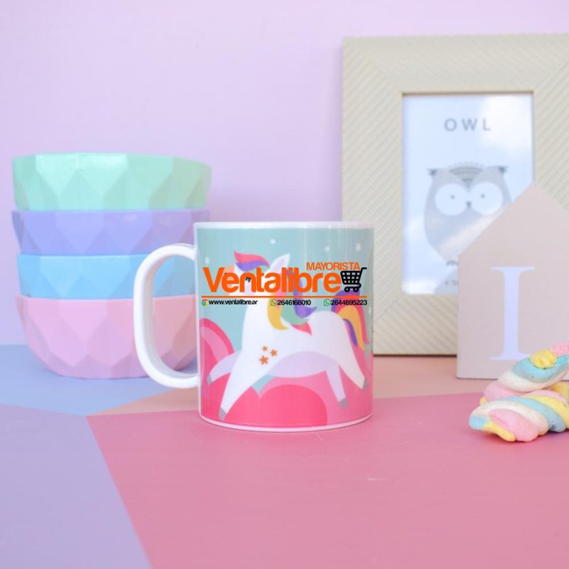 TAZA INFANTIL PREMIUM CON ASA ESTAMPADOS PERSONAJES 200 CC. - Imagen 5