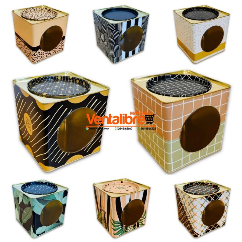 LATAS PREMIUM CON TAPA / VISOR / COLORES Y DISEÑOS VARIOS - Imagen 3