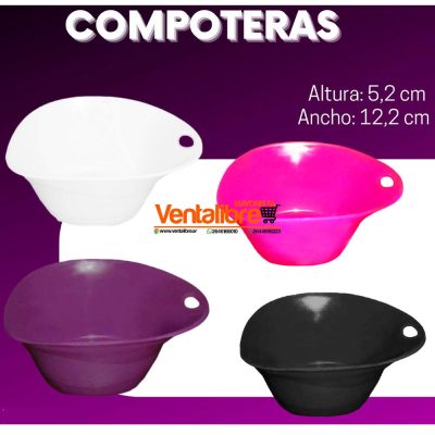 COMPOTERA PREMIUM ALTA CALIDAD 310 CM3 VARIOS COLORES