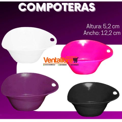 COMPOTERA PREMIUM ALTA CALIDAD 310 CM3 VARIOS COLORES