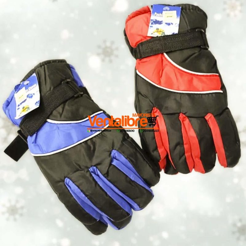GUANTES PARA MOTO IMPERMEABLES FORRADOS CON POLAR VARIOS COLORES