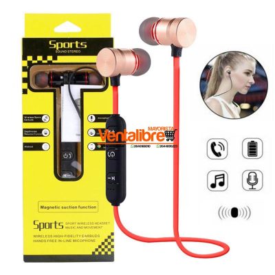 AURICULAR DEPORTIVO CON CABLE MANOS LIBRES BLUETOOTH