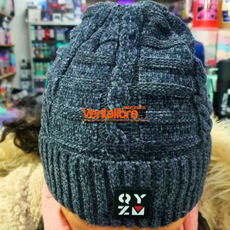 GORRO DE LANA FORRADO CON CORDERITO VARIOS COLORES