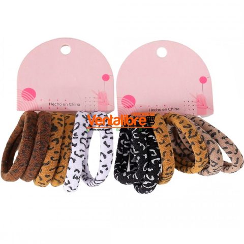 COLITAS TOALLA ESTAMPADA ANIMAL PRINT MARRON EXCELENTE AJUSTE X 6 UNI.