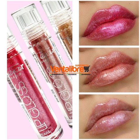 BRILLO PARA LABIOS CON APLIQUE EFECTO PERLADO