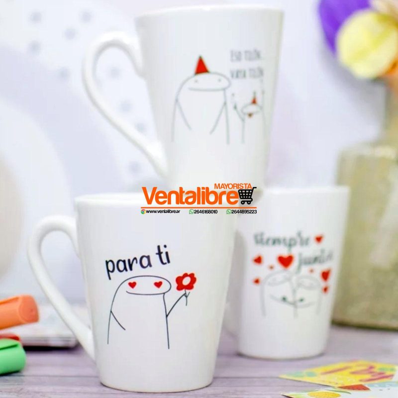 TAZA CÓNICA DE CERÁMICA PREMIUM DIA DE LA MADRE