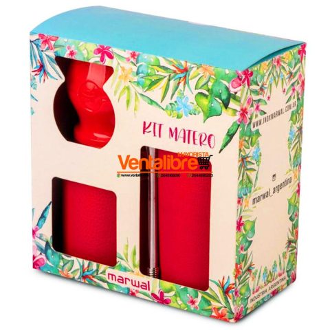 SET YERBERA Y AZUCARERA LISA PREMIUM CON MATE EN CAJA DE REGALO