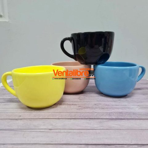 TAZONES DE CERAMICA PARA TÉ EN COLORES ELEGANTES