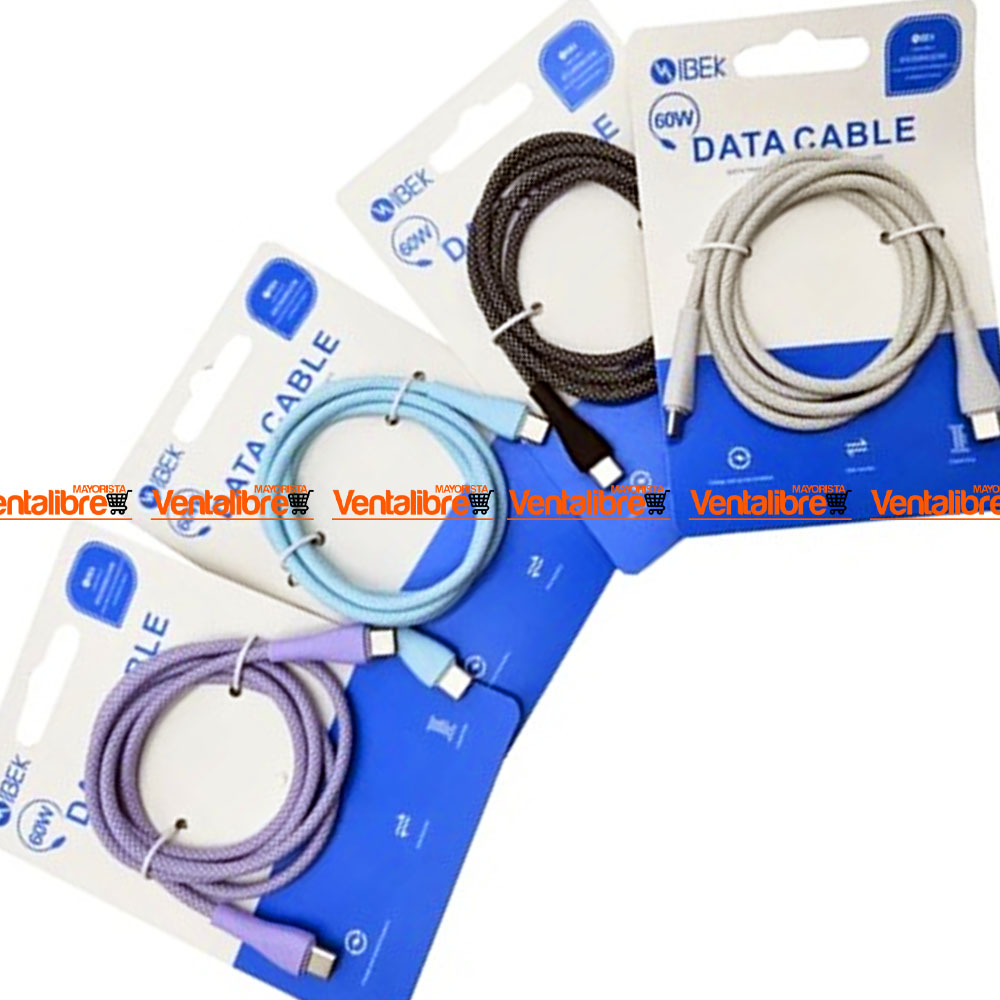 CABLE DE CARGA/DATOS DE 60 W. TIPO C A TIPO C