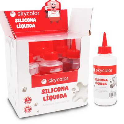 ADHESIVO SILICONA LÍQUIDA TRANSPARENTE X 250 CC.