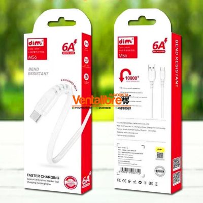 CABLE DE DATOS MICRO USB V8 CARGA RÁPIDA 6A