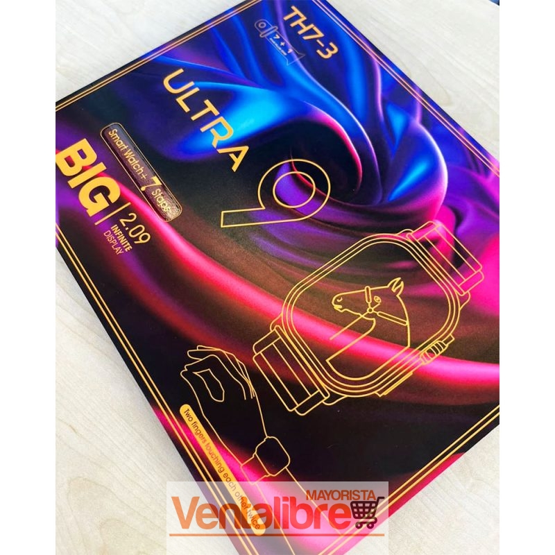 RELOJ SMART WATCH ULTRA 9 BIG 2.9 INFINITE DISPLAY CON 7 MALLAS - Imagen 2