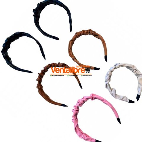 VINCHAS RIGIDAS FRUNCIDAS PU LISO EN COLORES EXCELENTE CALIDAD