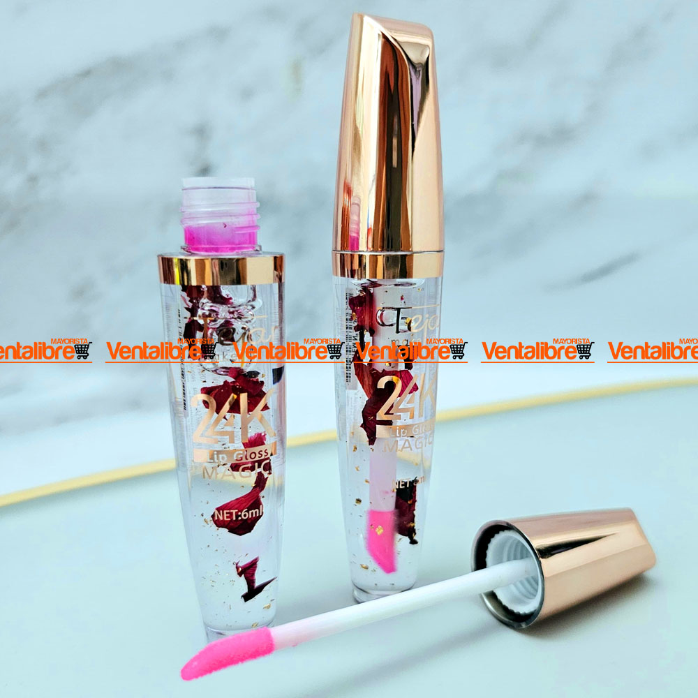BRILLO LABIAL MÁGICO 24K CON APLICADOR LIP GLOSS