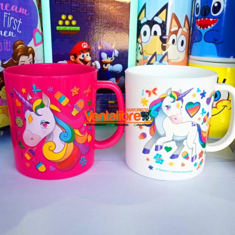 JARROS INFANTILES COLOR SPORT PERSONAJES UNICORNIOS
