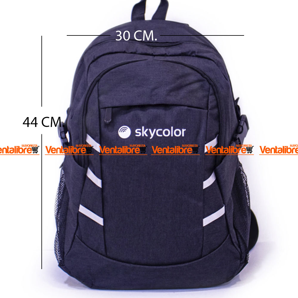 MOCHILA GRANDE IMPORTADA DE BRASIL DE 44*30*18 CM. AZUL