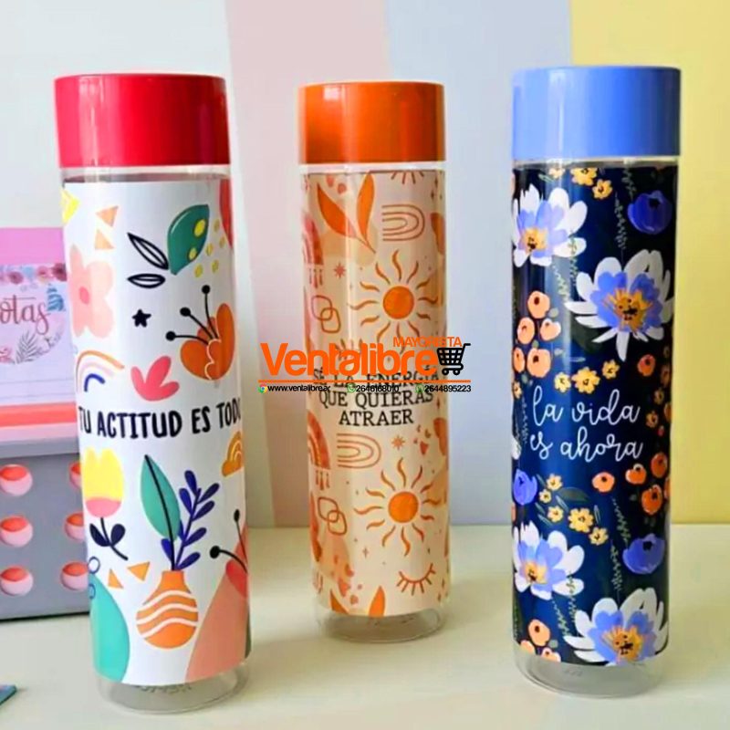 BOTELLAS ALTAS ESTAMPADAS 500 CC.
