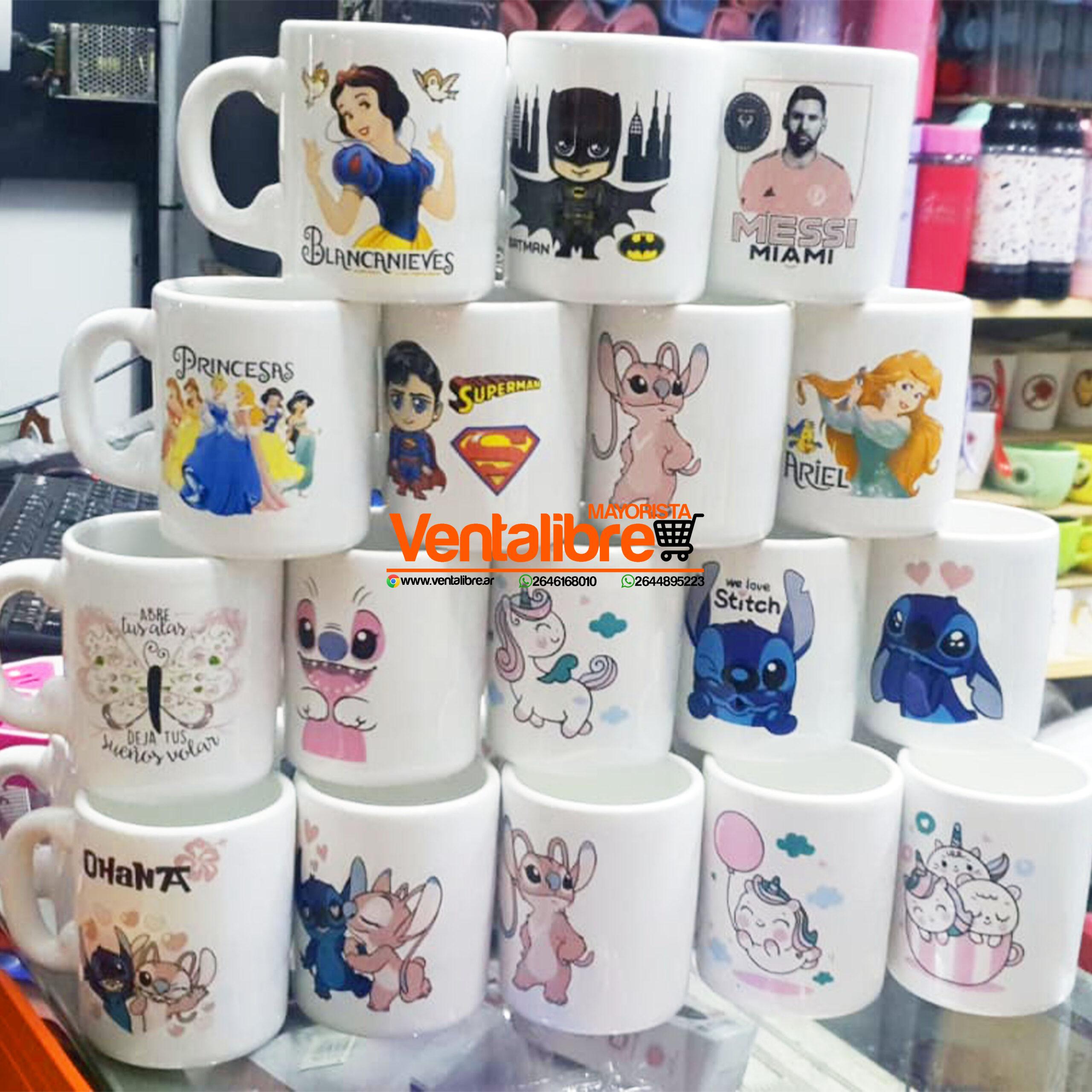 TAZAS DE CERÁMICA PREMIUM CON PERSONAJES