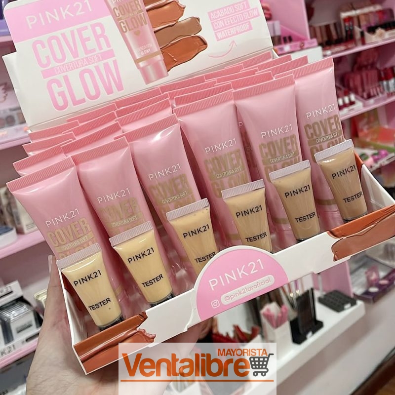 BASE DE MAQUILLAJE SOFT EFECTO GLOWY IMPERMEABLE 6 COLORES